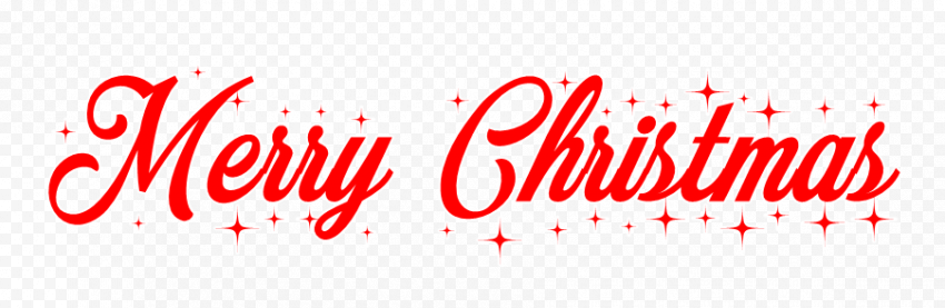Happy Christmas Text PNG Transparent Picture
