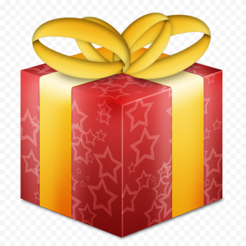 Red Christmas Gift Transparent Background