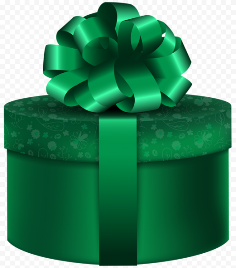 Green Christmas Gift PNG Picture