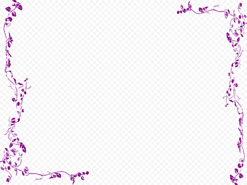 Girly Border PNG Transparent Image