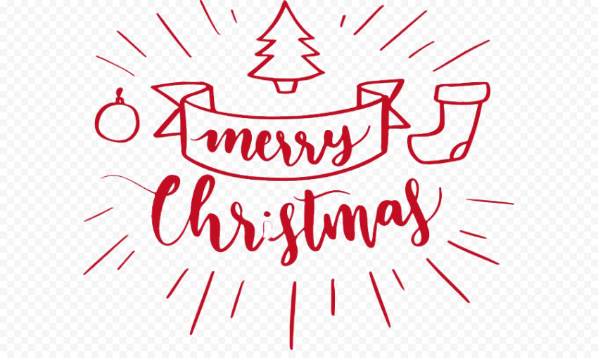 Christmas Word PNG Pic