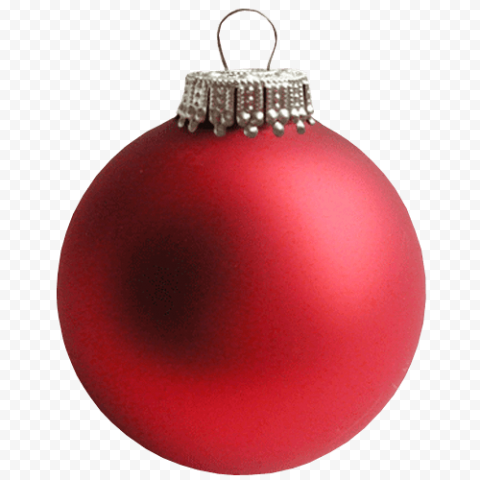 Red Christmas Bauble Hanging PNG Transparent Picture