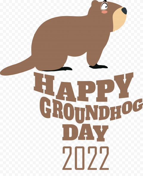 Happy groundhog day 2022, png free download