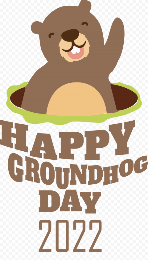 Happy groundhog day, png free 