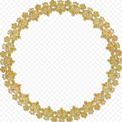 Gold Retro Decorative Frame PNG File