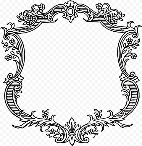 Antique Border Background PNG