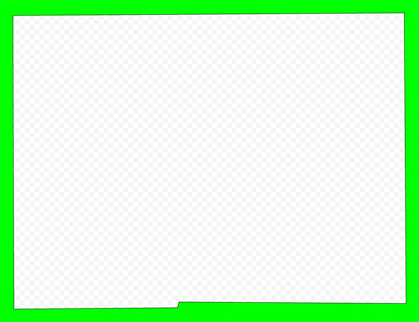 Lime Border Frame PNG Free Download