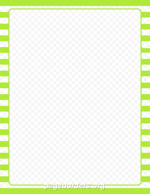 Lime Border Frame PNG Photo