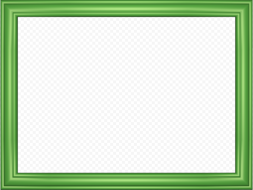 Lime Border Frame PNG Image