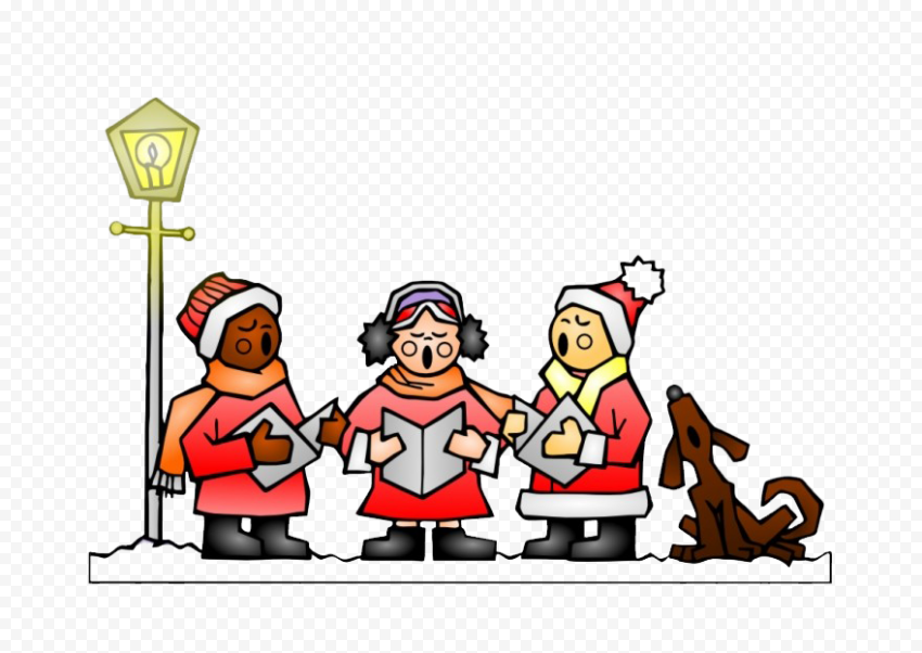 Christmas Caroling PNG Picture
