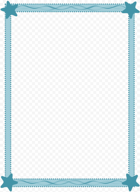 Vector Teal Frame PNG Pic
