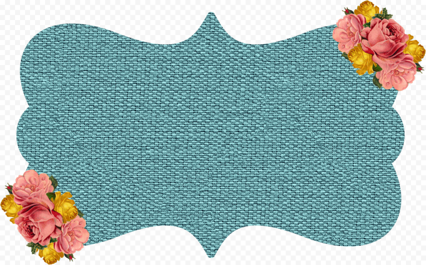 Vector Teal Frame PNG Free Download