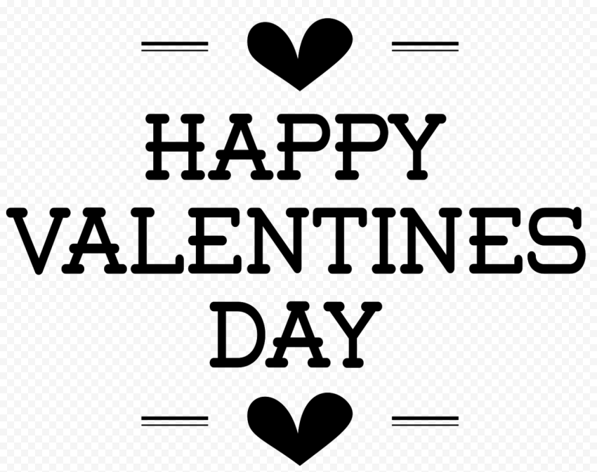 Banner Valentines Day Text Transparent PNG