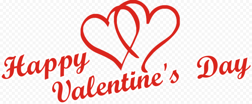 Heart Valentines Day Text PNG Pic