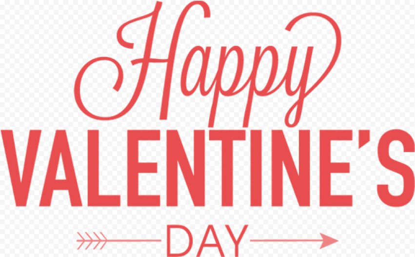 Red Valentines Day Text PNG Photos
