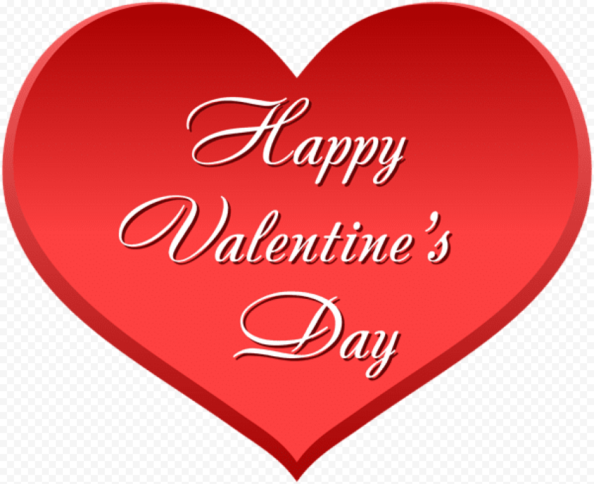 Valentines Day Heart Clipart PNG