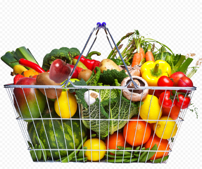 Organic Fruits And Vegetables Transparent Background