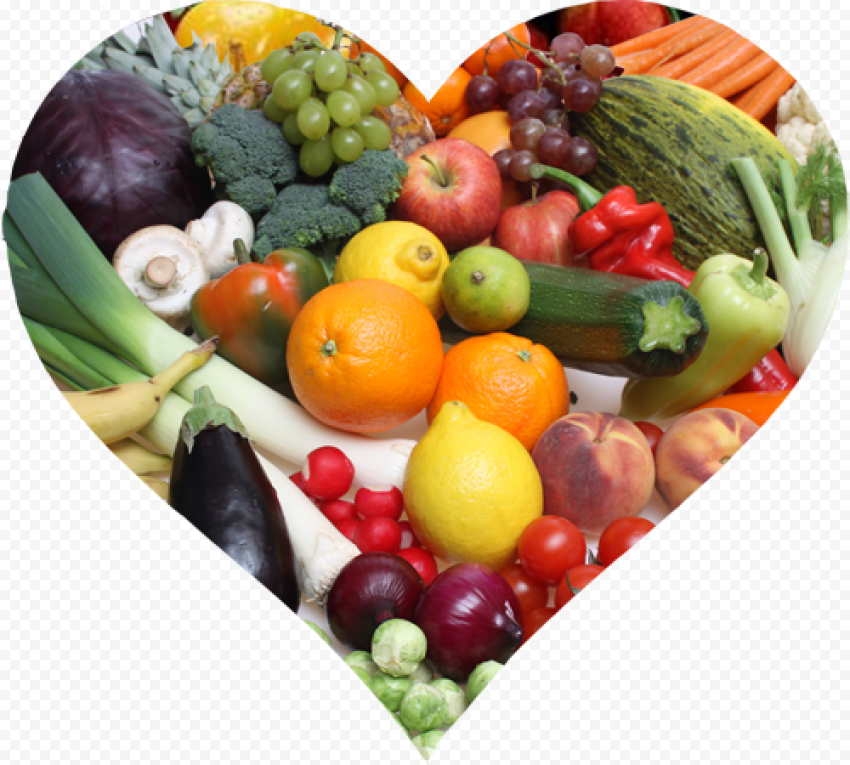 Heart Vegetables PNG File