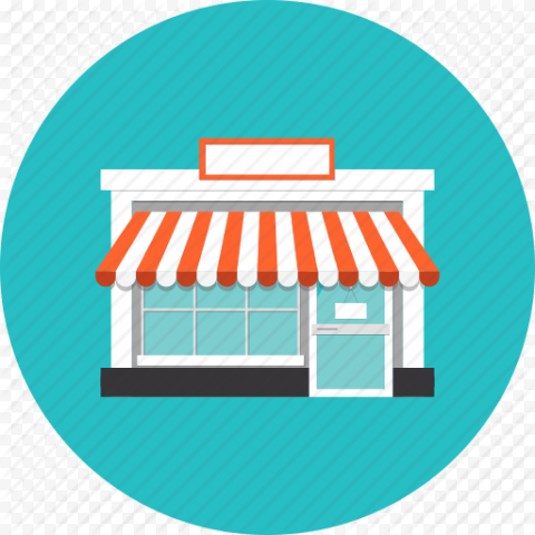 White and orange restaurant illustration, Retail Computer Icons Business E commerce Brick and mortar, Retail Shop Icon, retail, grocery Store, marketplace