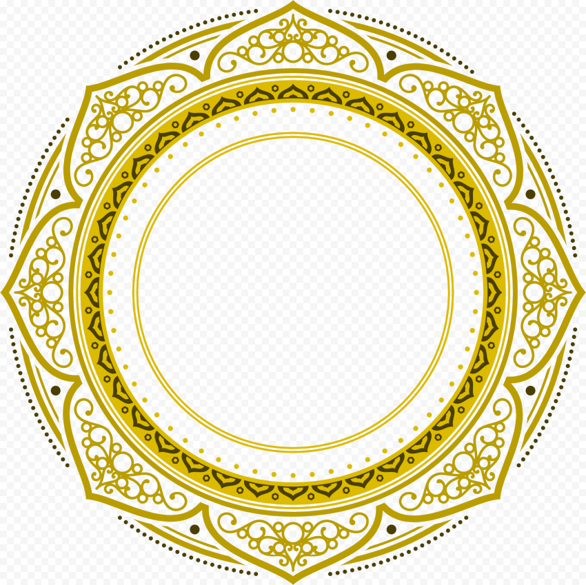 Najd Eid al Fitr Eid Mubarak Eid al Adha, The golden Festival circle of Eid al Fitr, round yellow and gold floral patten, rectangle, mubarak, religion