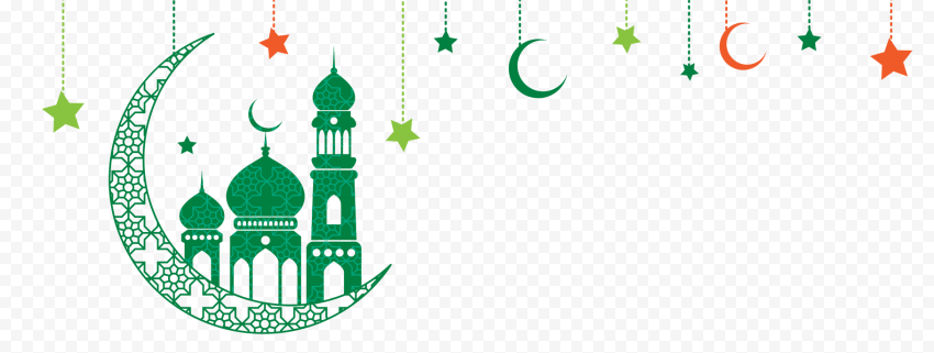 Red mosque on crescent moon, Eid al Fitr Graphic design, design, text, logo, computer Wallpaper