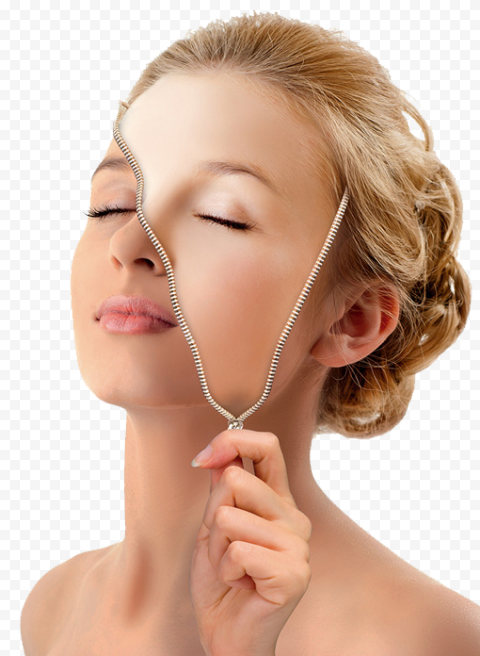 Face Cosmetics Beauty Rhytidectomy Mask, Cosmetic Beauty, edited of woman zipping skin tone, cream, people, lip