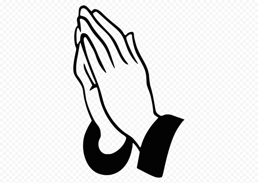 Praying hands illustration, Praying Hands Prayer Silhouette, prayer, white, animals, text