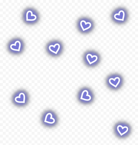 ftestickers overlay hearts light neon blue   neon lights