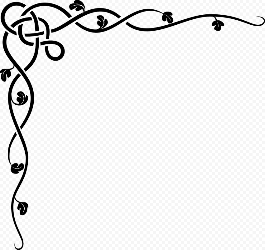 Border, Flourish, Celtic, Corner, Shape, Vine, Ornamental, Decorative, Element, Floral