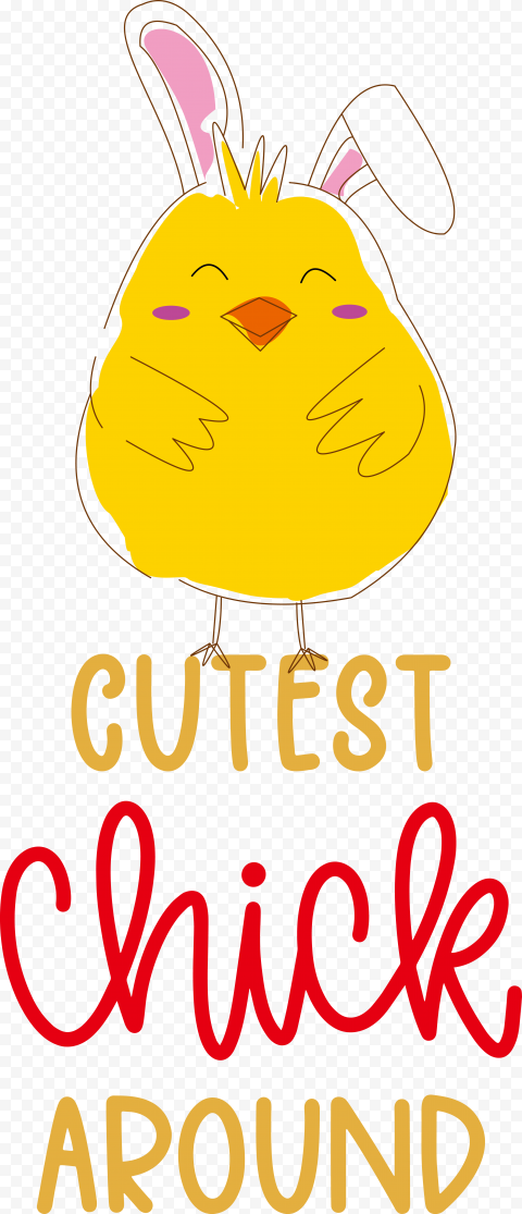 Cutest chick around, png free