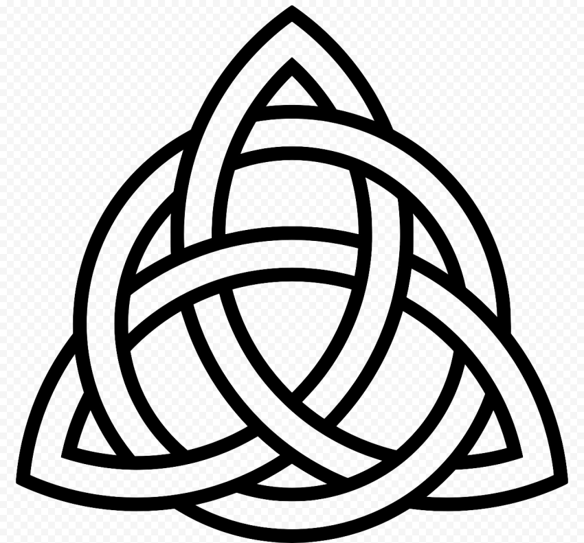 Celtic knot Hope Symbol Triquetra Sign, symbol, triquetra, sign, rim