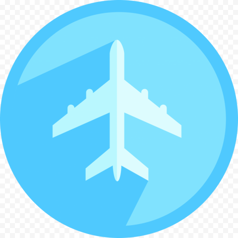 airplane icon circle