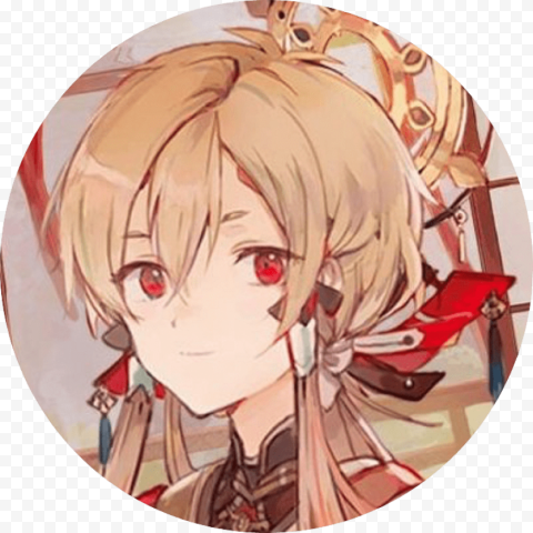 anime girl circle icon
