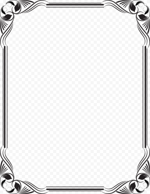 black and white frame borders design 1701x2198