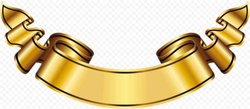 large gold banner clipart