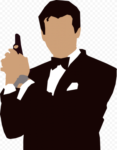 James Bond Film Series Drawing, james bond, cartoon, business, silhouette
