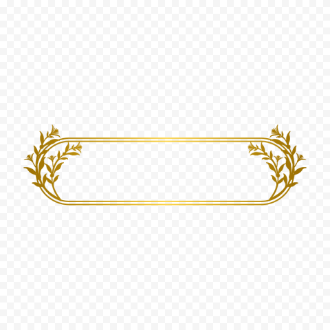 Gold Line, Gold Line border, oblong floral frame, text, rectangle, gold