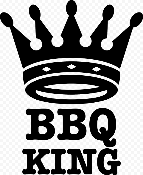 Black BBQ King icon, Crown King Royal family, king, king, text, hand