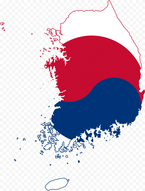 Flag of South Korea North Korea World map, korean, blue, flag, text
