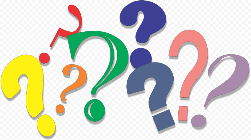 Assorted color question mark illustration, Question mark Drawing, question, text, logo, cartoon