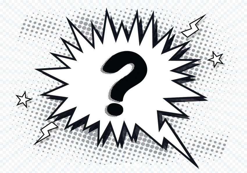 Question mark template, Question mark Speech balloon, Explosion question mark, comics, text, logo