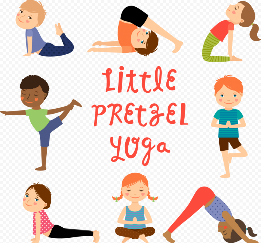 Yoga for children Exercise Yoga instructor, yoga cartoon, physical Fitness, child, text