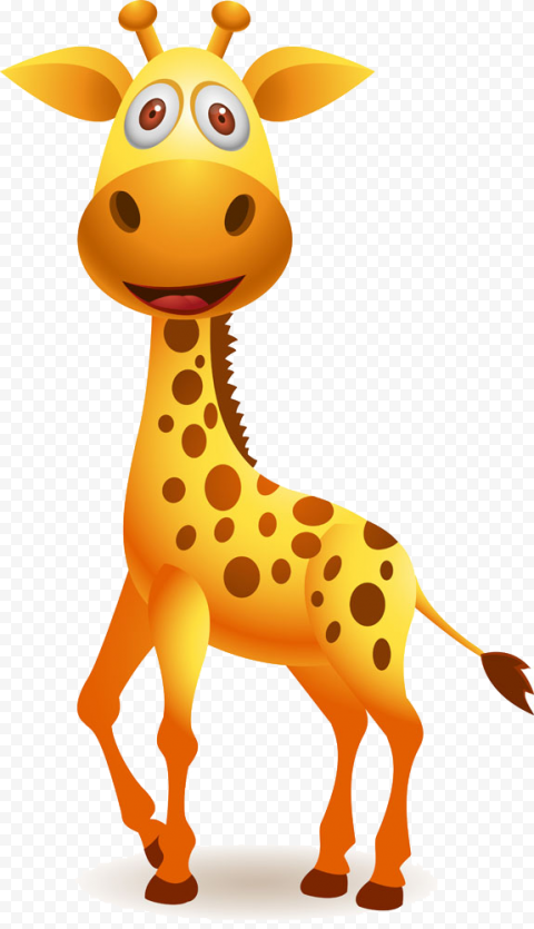 Giraffe Cartoon, giraffe, mammal, animals, vertebrate