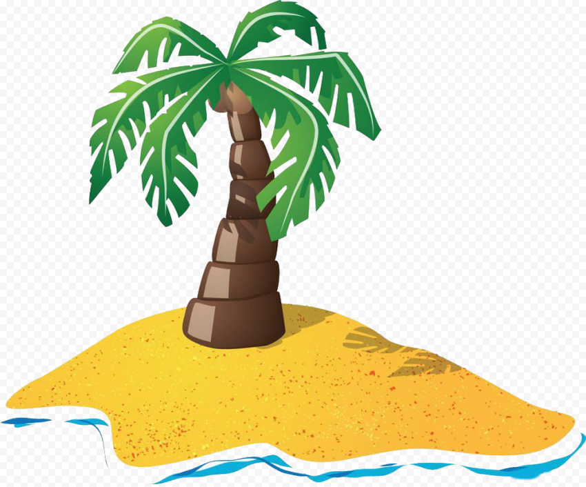 Cartoon Island Drawing, Southern Desert Island, islands, grass, arecaceae