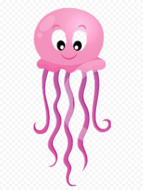 Jellyfish, animal, cartoon, lovely
