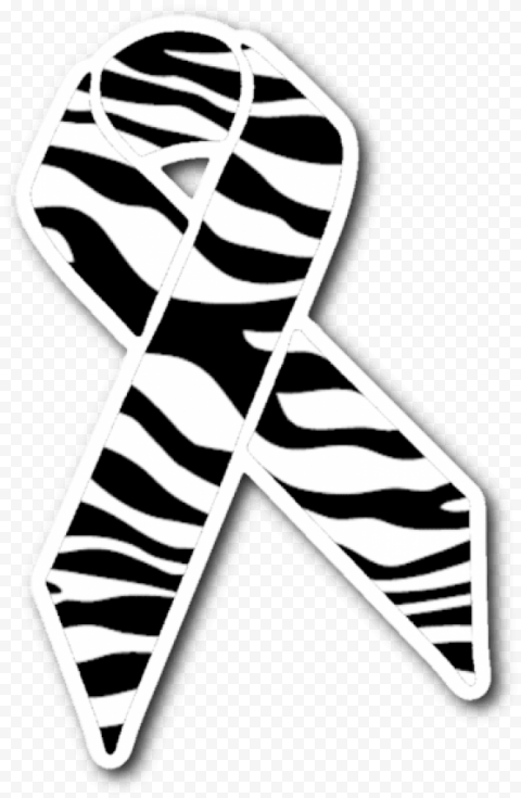 zebra ribbon for rare disease 369x565