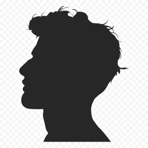 Silhouette of person, Silhouette User profile Female, man silhouette, face, animals, monochrome