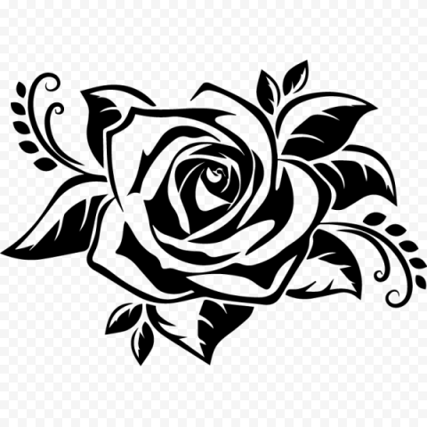 Stencil Drawing Silhouette Rose, Silhouette, white, animals, monochrome