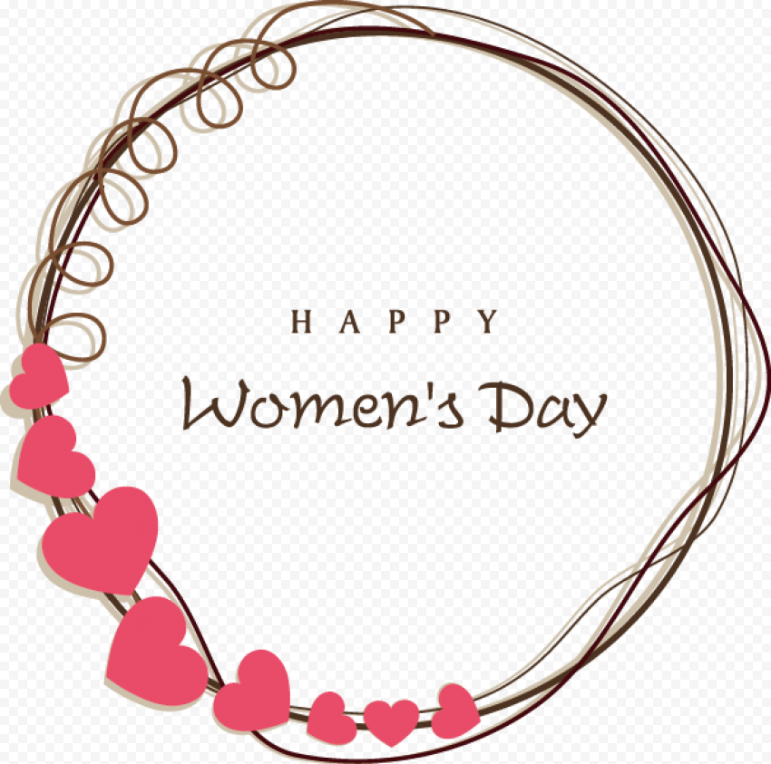 Happy Women's Day logo, International Womens Day Wedding invitation Woman Happiness March 8, Women's Day element, love, wish, holidays