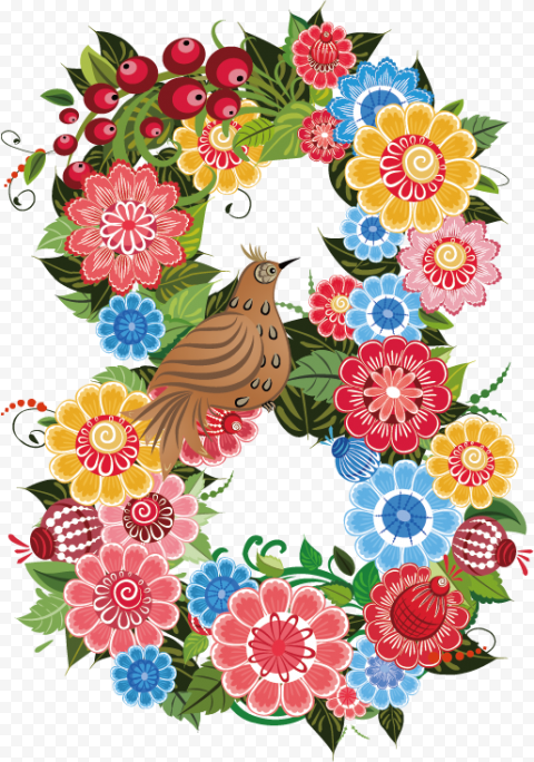 International Women's Day March 8, 8, frame, flower Arranging, digital